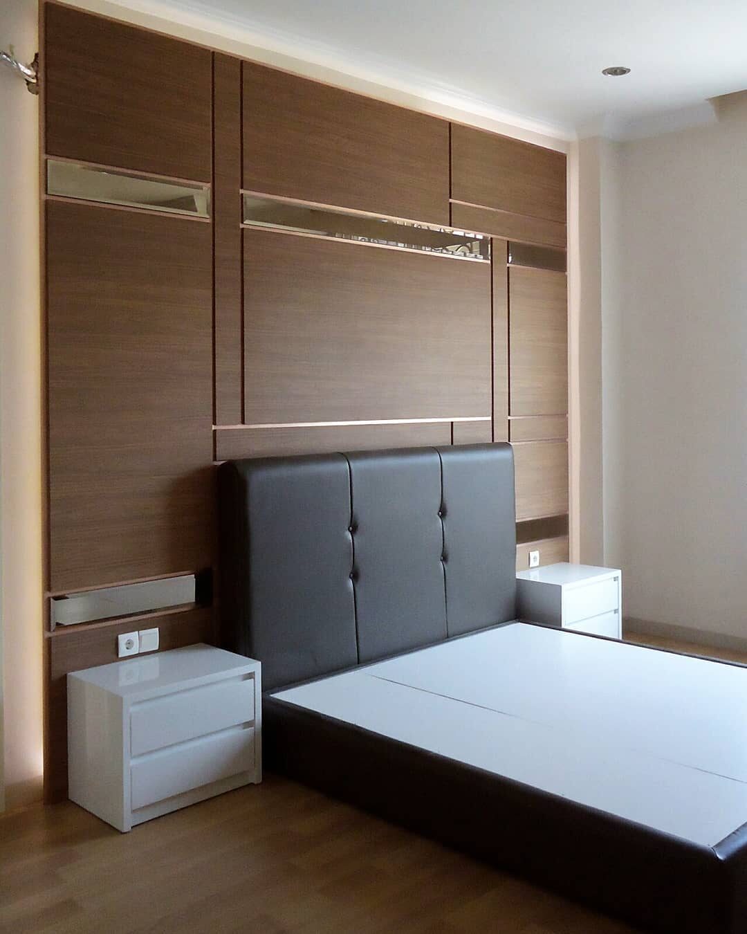Headboard dan furniture kamar tidur custom oleh Traplindo
